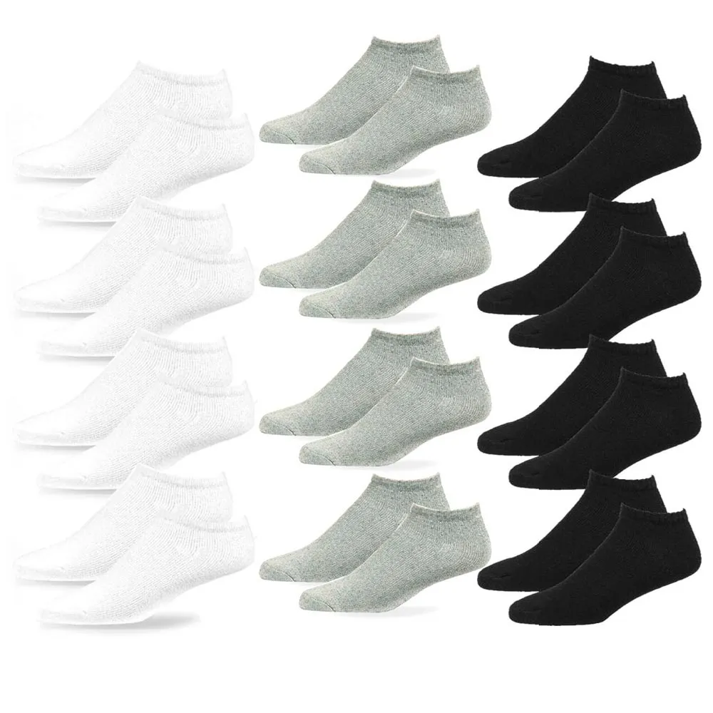 12 Pair Mens Sports Socks Crew Ankle Quarter Socks Low Cut Casual Women  9-11