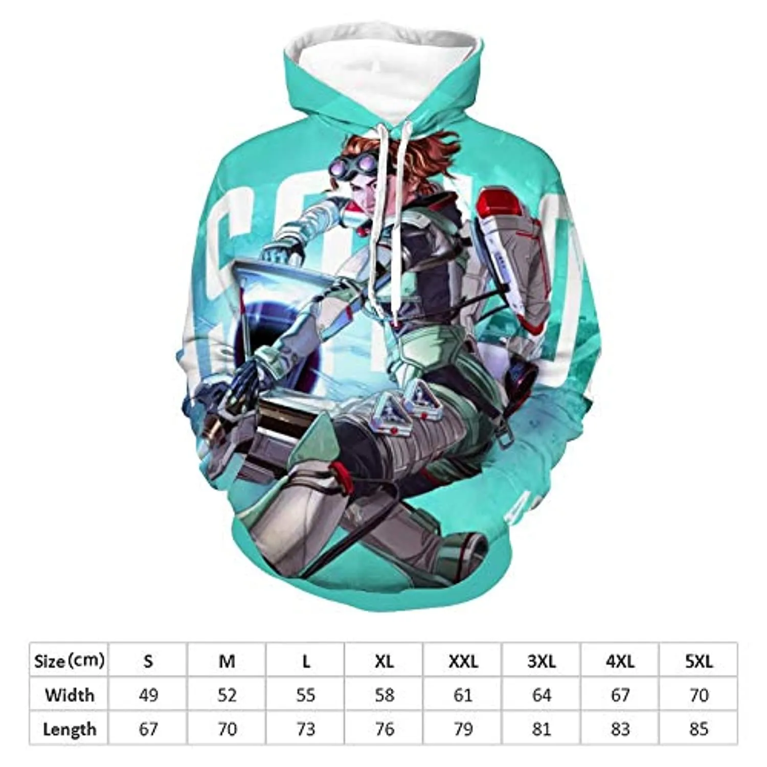 Apex Legends Hoodies - Horizon Fashion 3D Print Drawsrting Pullover Gaming Hoodie