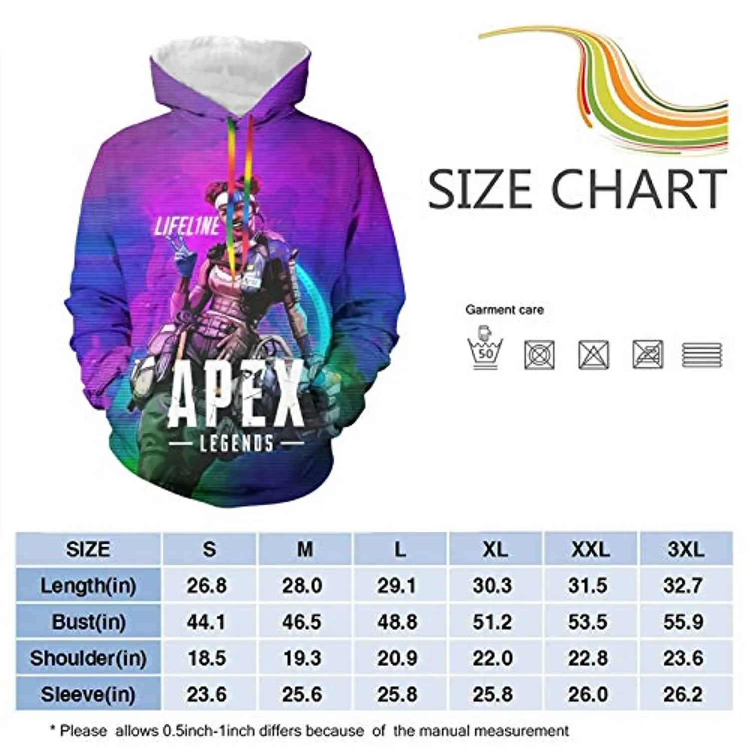 Apex Legends Hoodies - Lifeline Fashion 3D Print Drawsrting Pullover Gaming Hoodie