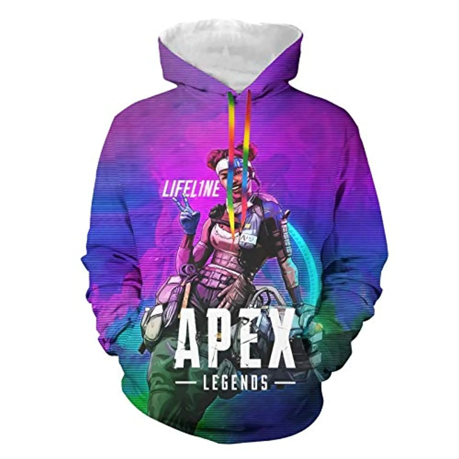 Apex Legends Hoodies - Lifeline Fashion 3D Print Drawsrting Pullover Gaming Hoodie