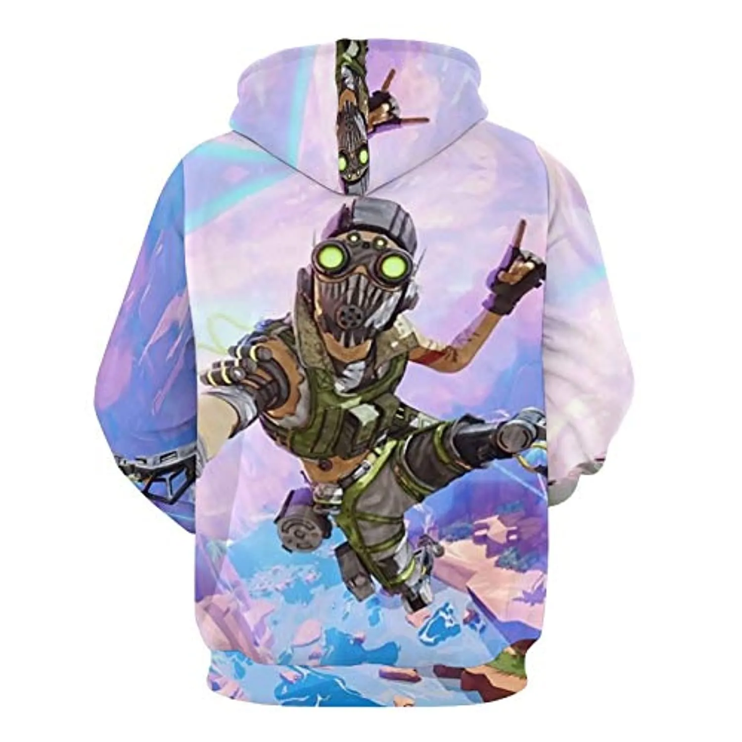 Apex Legends Hoodies - Octane Fashion 3D Print Drawsrting Pullover Gaming Hoodie