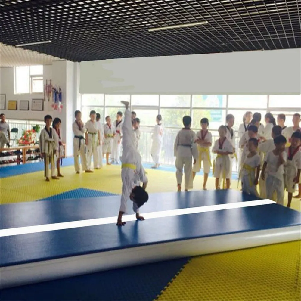 Cushion Inflatable Mat Gymnastics Air Cushion For Training Exercise Gym Martial Arts, 8 Size