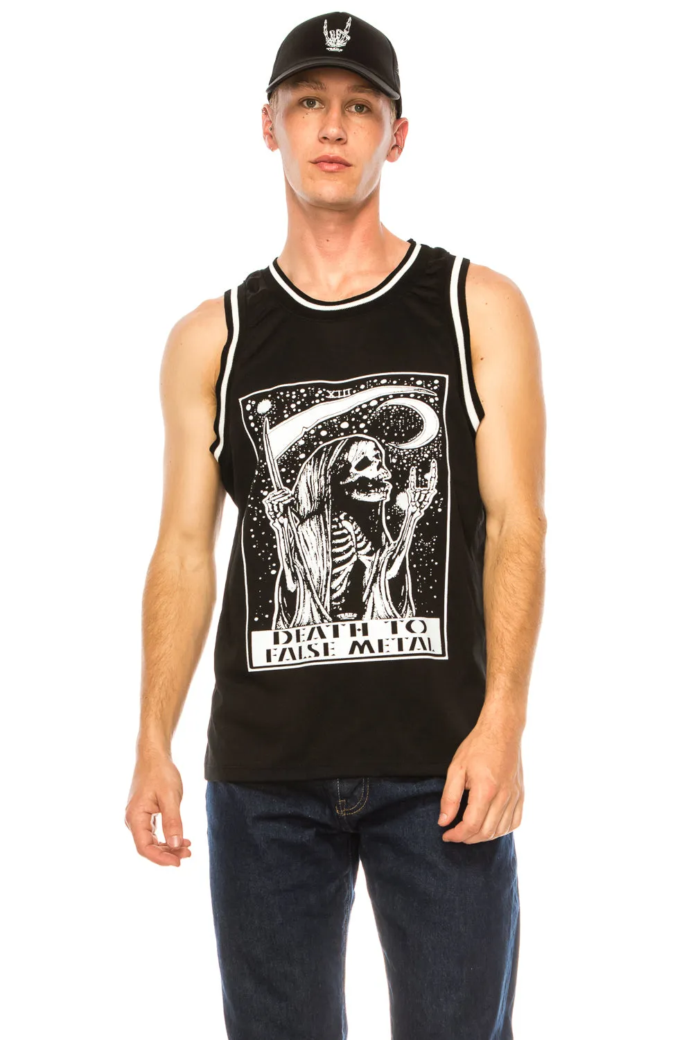 DEATH TO FALSE METAL BASKETBALL JERSEY