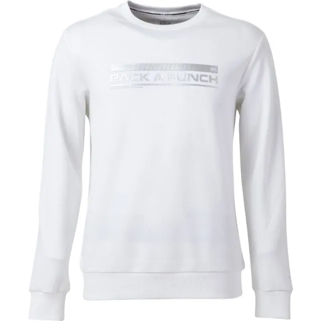 Erke Pullover Men Training Sweatshirt White
