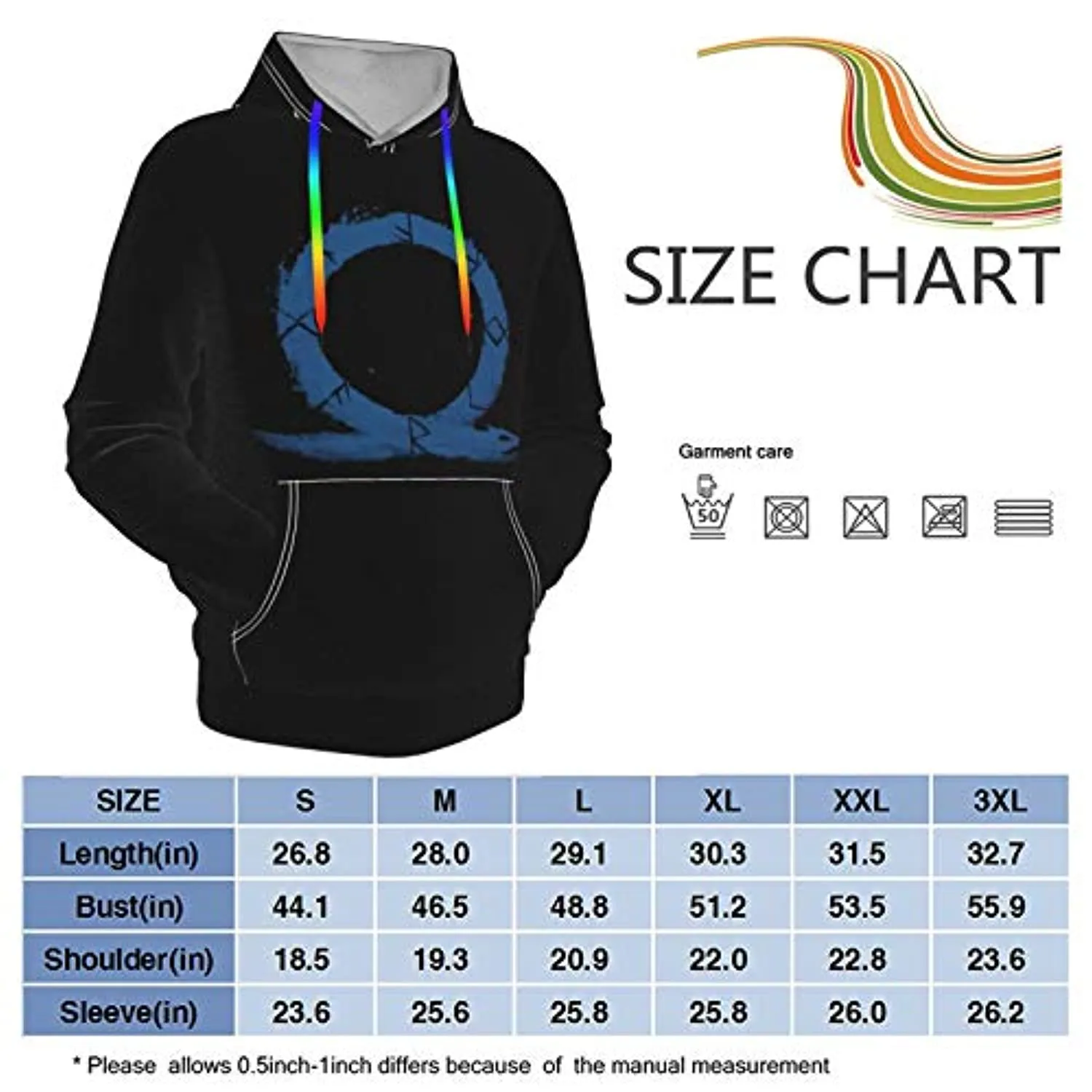 God of War Hoodie - Casual Black Hooded Sweatshirt