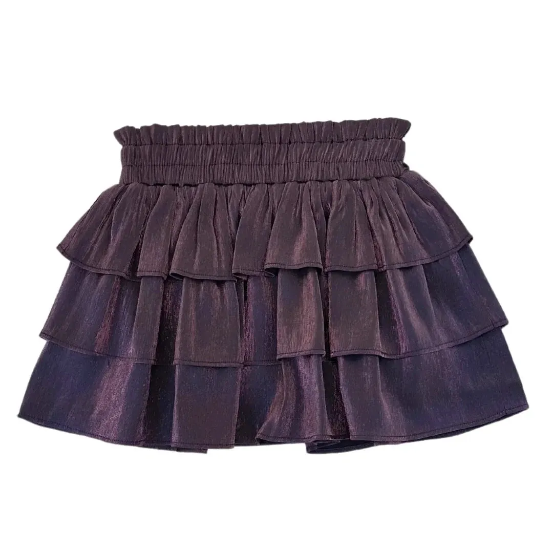 Luna Skirt - Plum Shimmer
