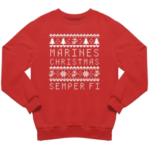 Marines Christmas Red Sweatshirt