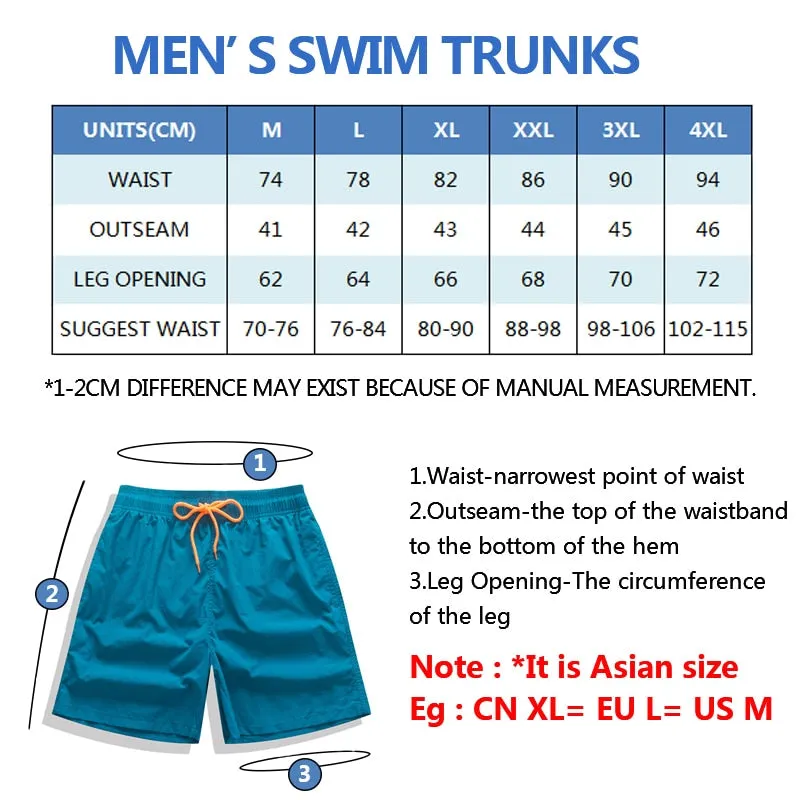 Men's Swimwear Swim Shorts Trunks Beach Board Shorts Swimming Pants Swimsuits Mens Running Sports Surffing Shorts