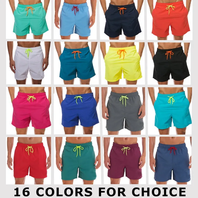 Men's Swimwear Swim Shorts Trunks Beach Board Shorts Swimming Pants Swimsuits Mens Running Sports Surffing Shorts