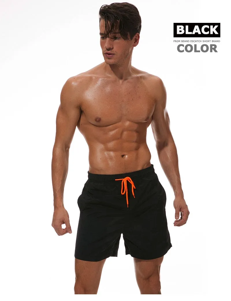 Men's Swimwear Swim Shorts Trunks Beach Board Shorts Swimming Pants Swimsuits Mens Running Sports Surffing Shorts