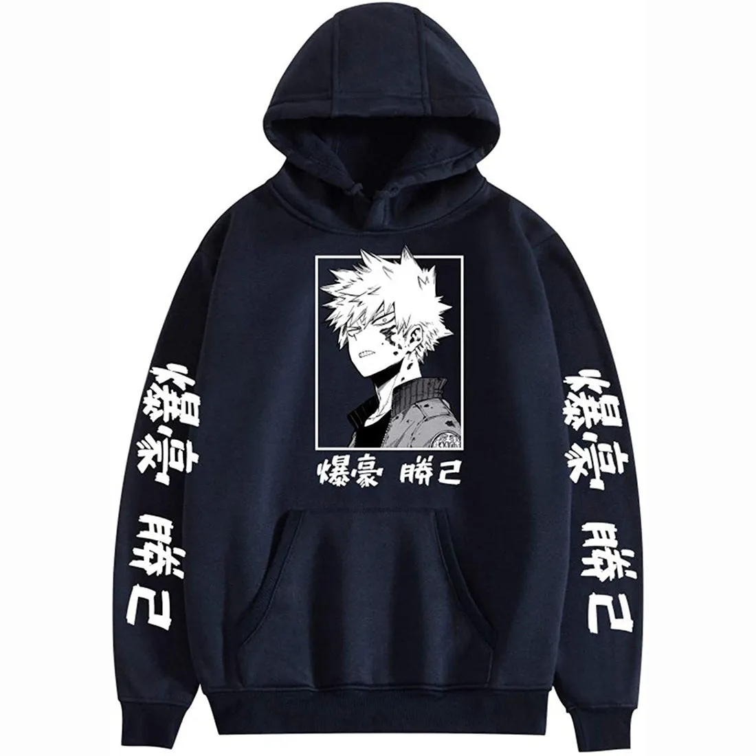 My Anime Hero Academia Bakugou Hoodie Sweatshirts Men Women Pullover Casual Sweatshirts Harajuku Tracksui