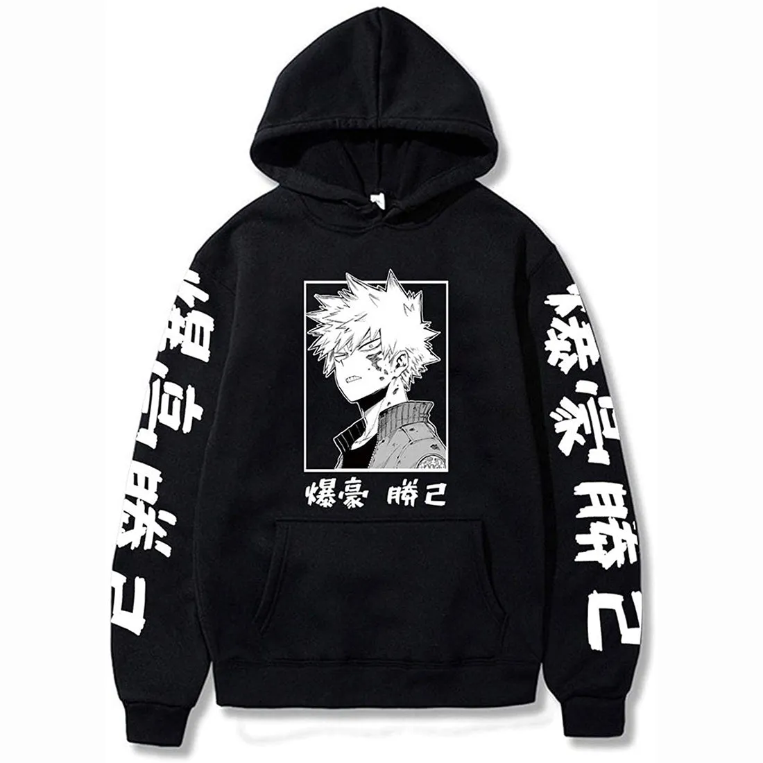 My Anime Hero Academia Bakugou Hoodie Sweatshirts Men Women Pullover Casual Sweatshirts Harajuku Tracksui