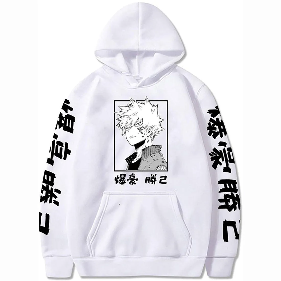 My Anime Hero Academia Bakugou Hoodie Sweatshirts Men Women Pullover Casual Sweatshirts Harajuku Tracksui