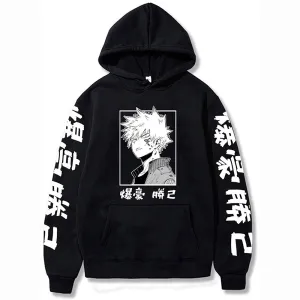 My Anime Hero Academia Bakugou Hoodie Sweatshirts Men Women Pullover Casual Sweatshirts Harajuku Tracksui