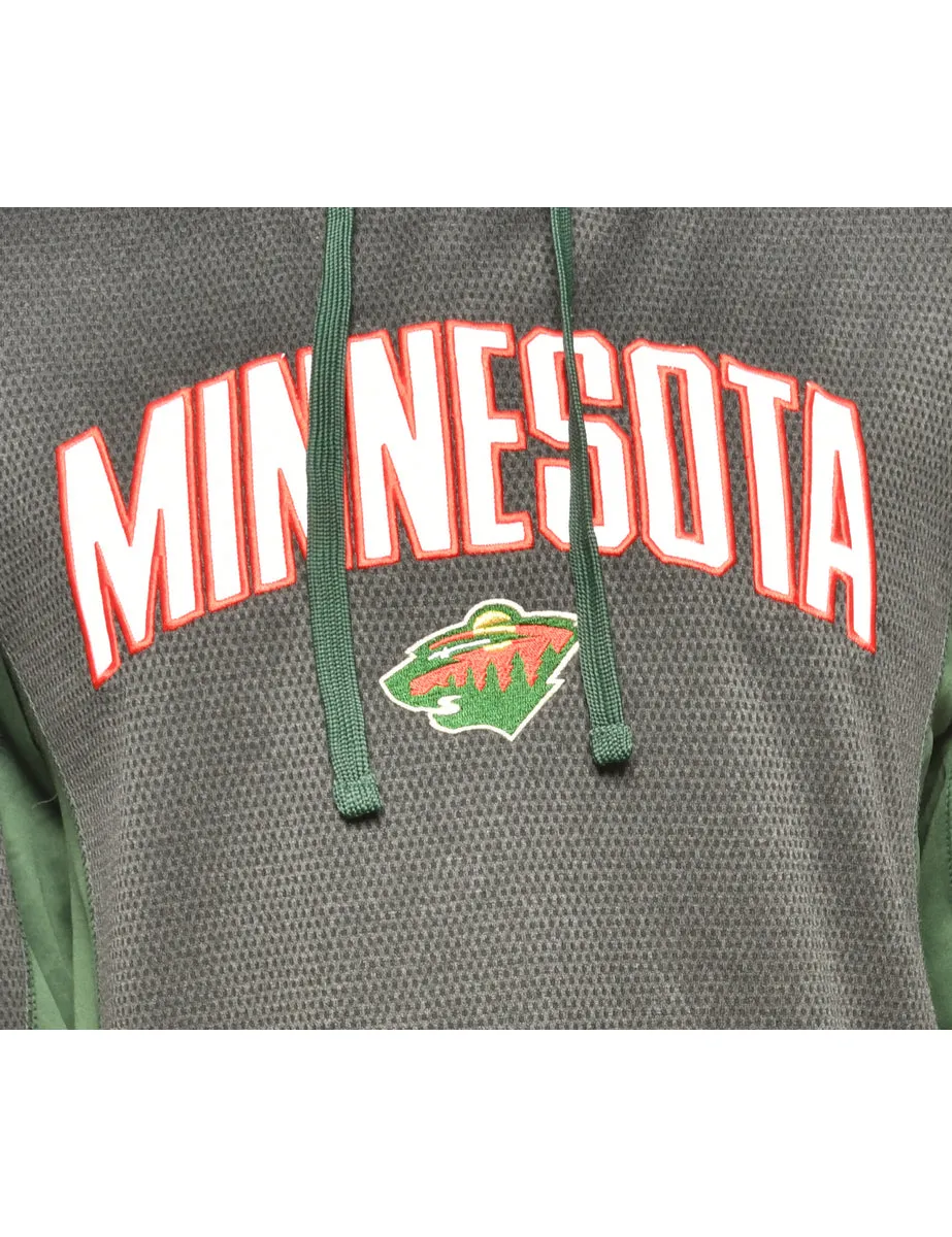 NHL Minnesota Hooded Sports Sweatshirt - L