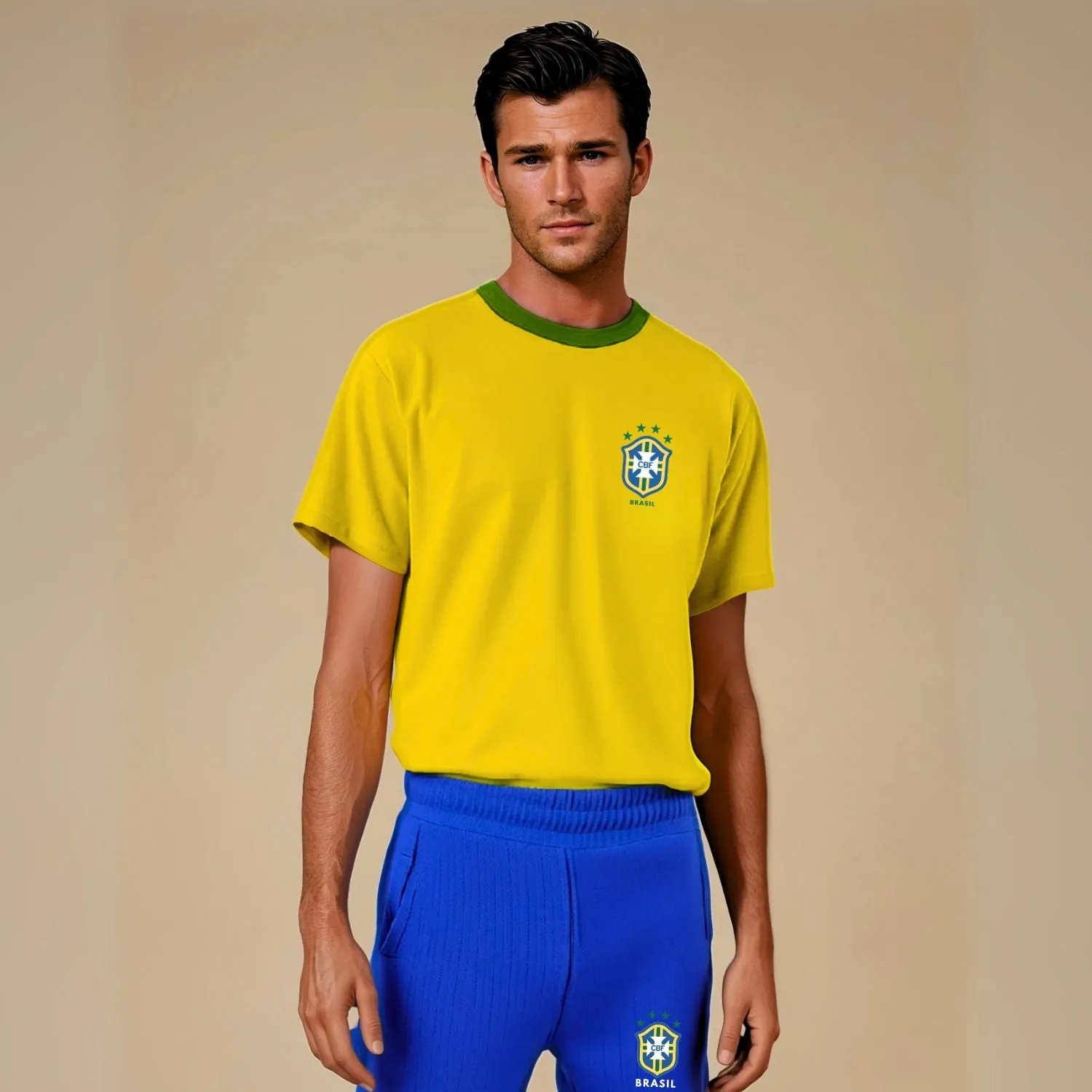 Personalized Brazil Jersey and Shorts for Football Enthusiasts