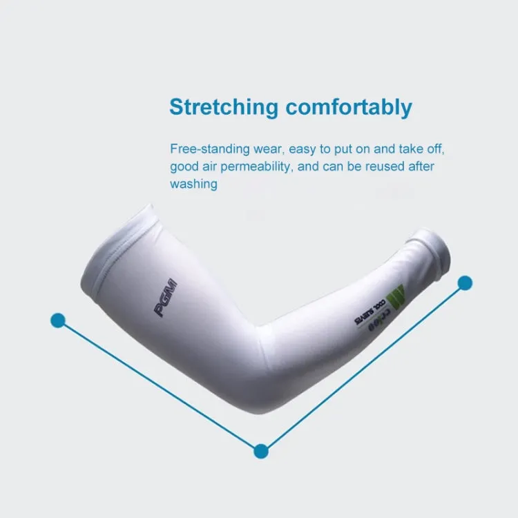 PGM Golf Ice Silk Sunscreen Sleeve for Men and Women (Color:Blue Size:L)